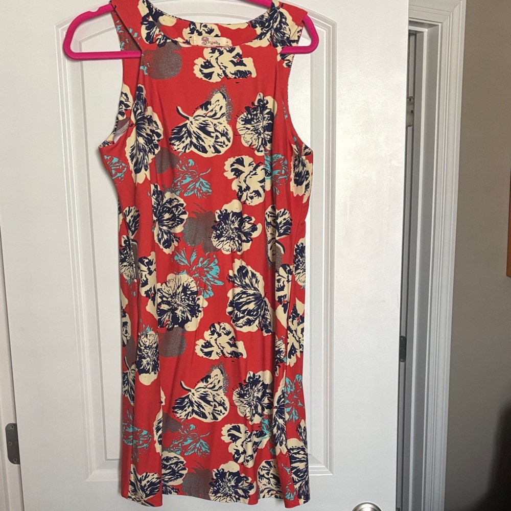 Aryeh orange and blue mini sundress. Like new from smoke free pet free home.